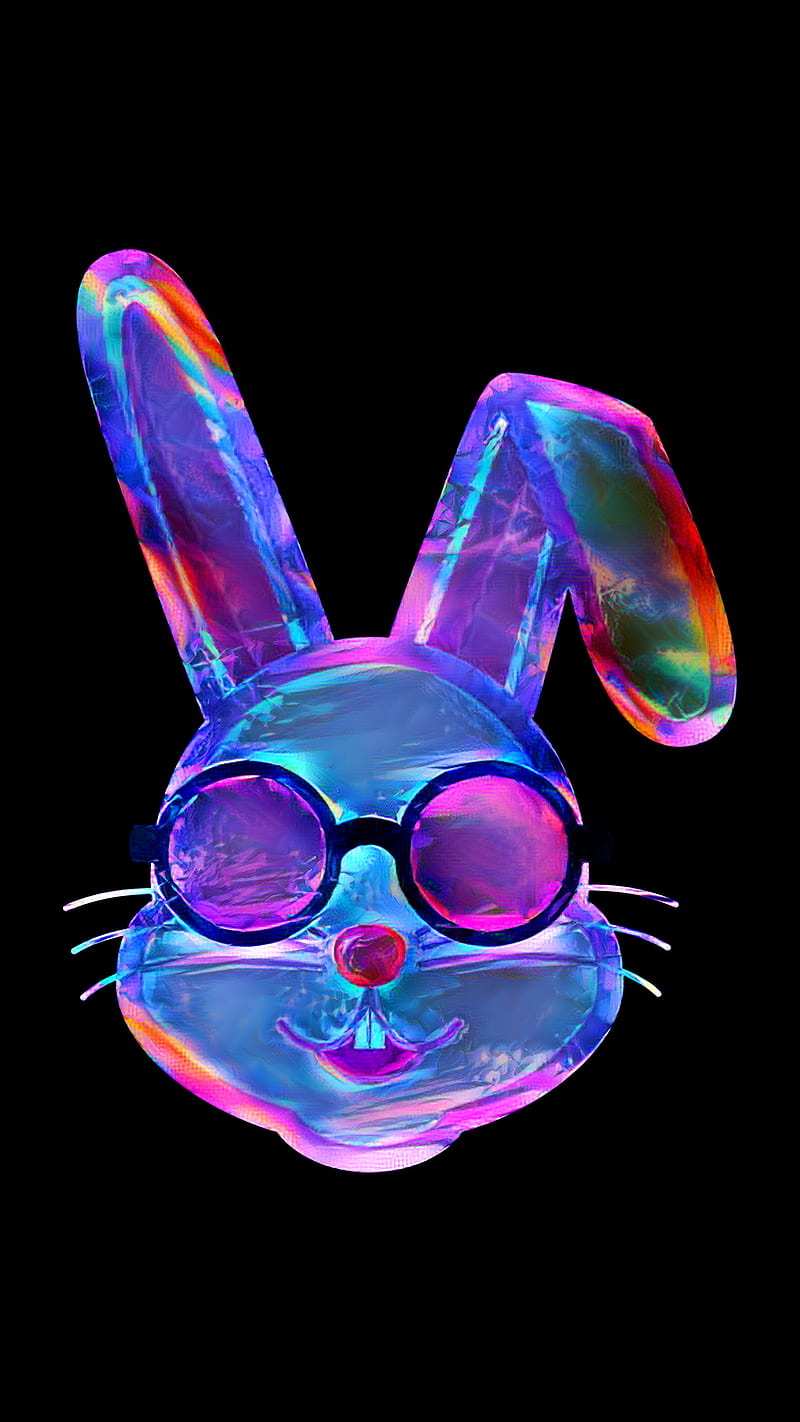 Bunny liquid abstract, android, animals, bunny colors, iphone, samsung, HD  phone wallpaper | Peakpx