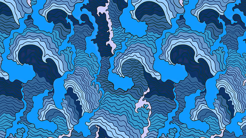 Blue Moving Texture , abstract, texture, artist, artwork, digital-art, HD wallpaper