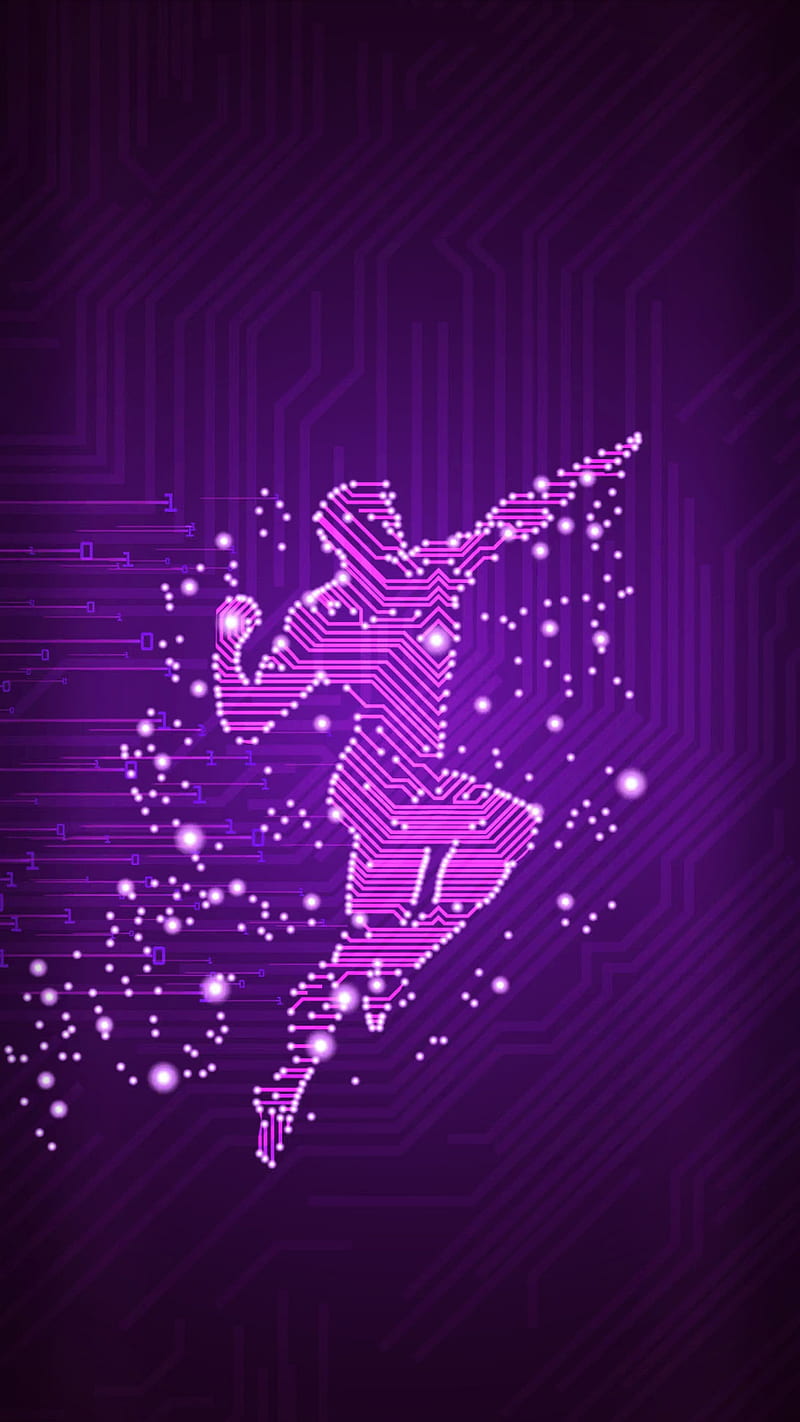 cyber sports, screen, science, look, purple, sign, logo, pure, signs, broken, HD phone wallpaper