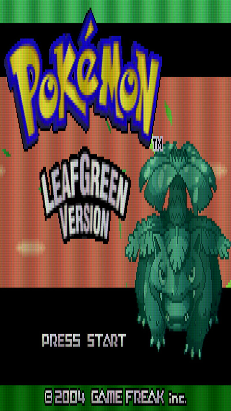 Pokemon LeafGreen, classic, cool, gameboy, gen 1, green, nitendo, theme, HD phone wallpaper