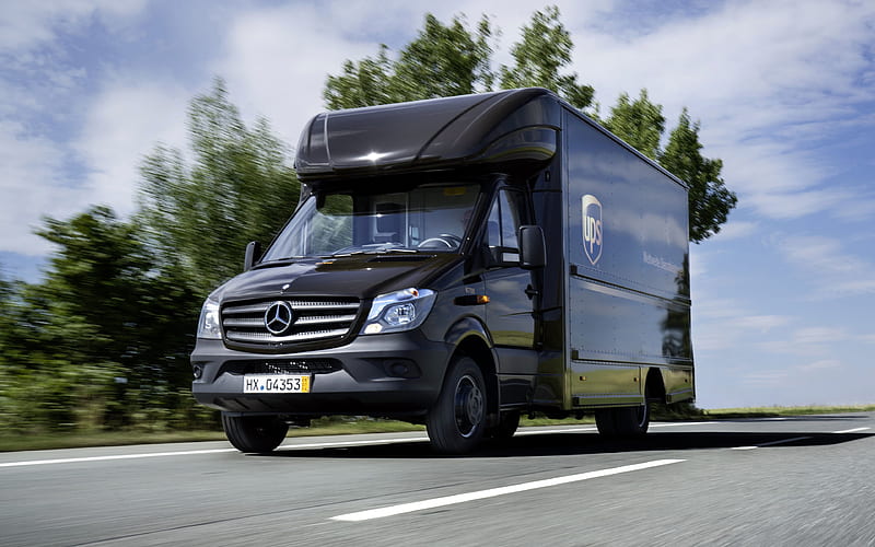 Mercedes-Benz Sprinter 513 road, 2018 truck, Delivery Van, cargo transport, new Sprinter, Mercedes, HD wallpaper