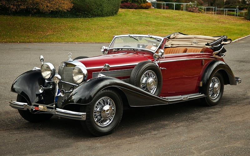 1937 Mercedes-Benz 540 K Special Roadster, 1937, car, auto, Special Roadster, 540 K, Mercedes Benz, vintage, HD wallpaper