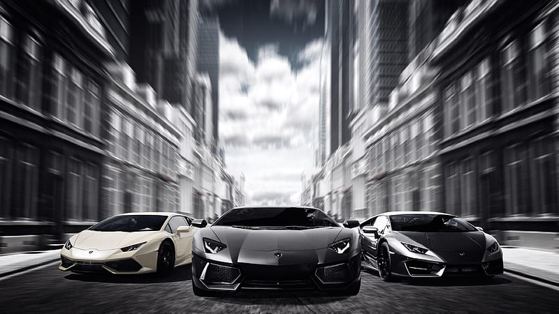 Lamborghinis Black And White , lamborghini, carros, HD wallpaper