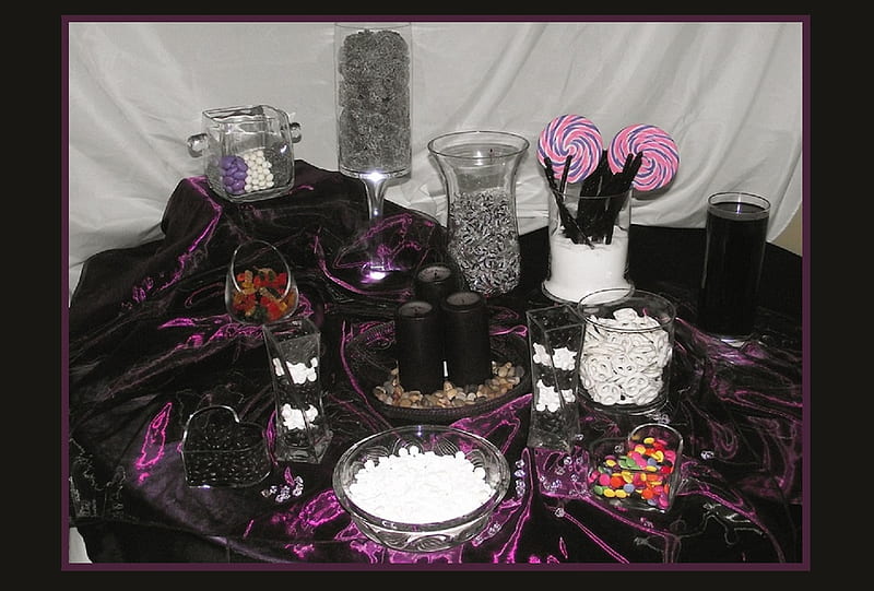 Halloween Buffet for all DN, so no Tricks, please ;), candy, sweets, buffet, chocolate, HD wallpaper