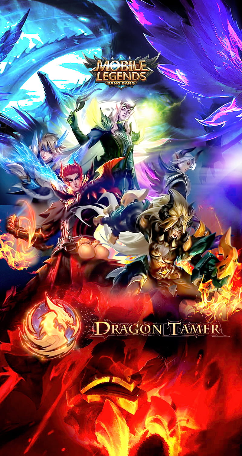 ML Dragon Tamer, dragon tamer, estes, kimmy, ling, masha, mobile legends, valir, HD phone wallpaper