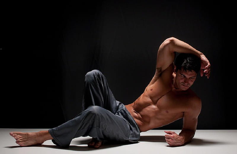 hot men, model, men, body, hot, hunk, muscles, abs, HD wallpaper