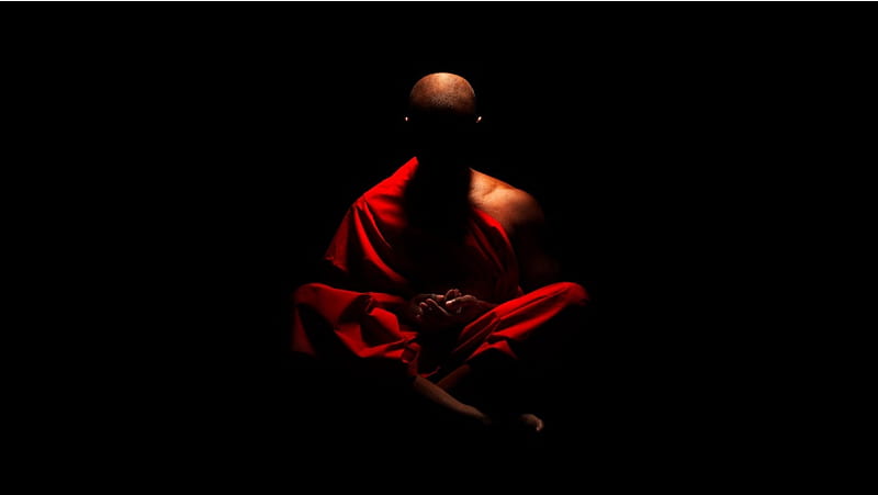 Monk Meditation, HD wallpaper