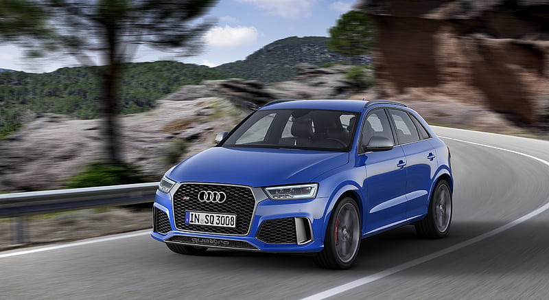 2017 Audi RS Q3 performance (Color: Ascari Blue Metallic) - Front, HD wallpaper