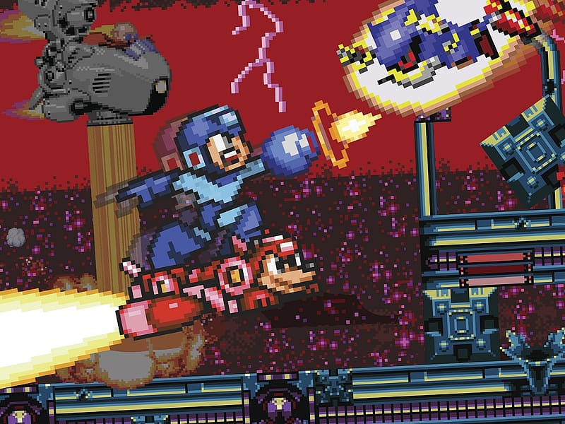 Comics, Mega Man, Rush (Mega Man), Rock (Mega Man), HD wallpaper