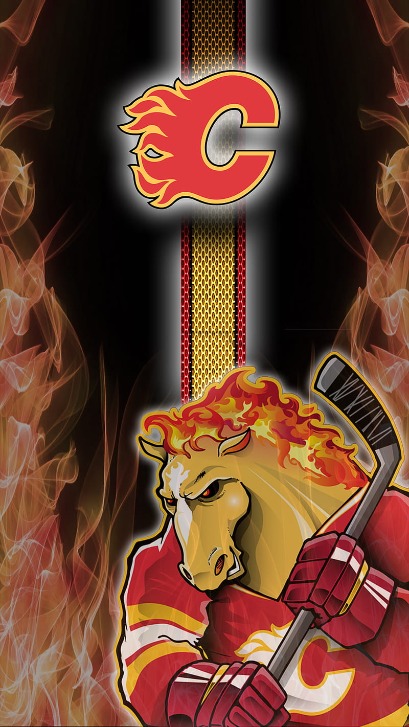 Calgary Flames, hockey, nhl, HD phone wallpaper