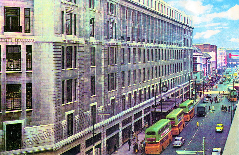 Glasgow - Lewis's Department Store, Argyle Street (1970's), Old , Glasgow, Scotland, Argyle Street, Cities, HD wallpaper