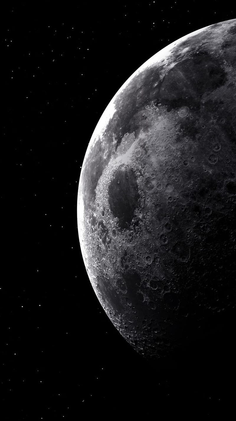moon, full, moons, space, star, stars, HD phone wallpaper