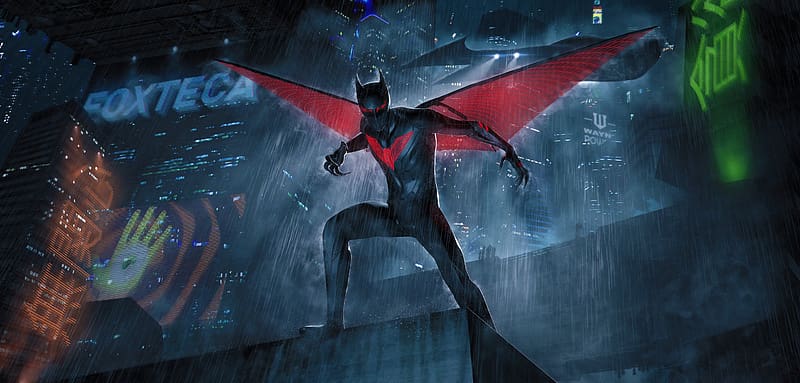 The Batman Beyond, Gotham City, night, modern batman, HD wallpaper | Peakpx