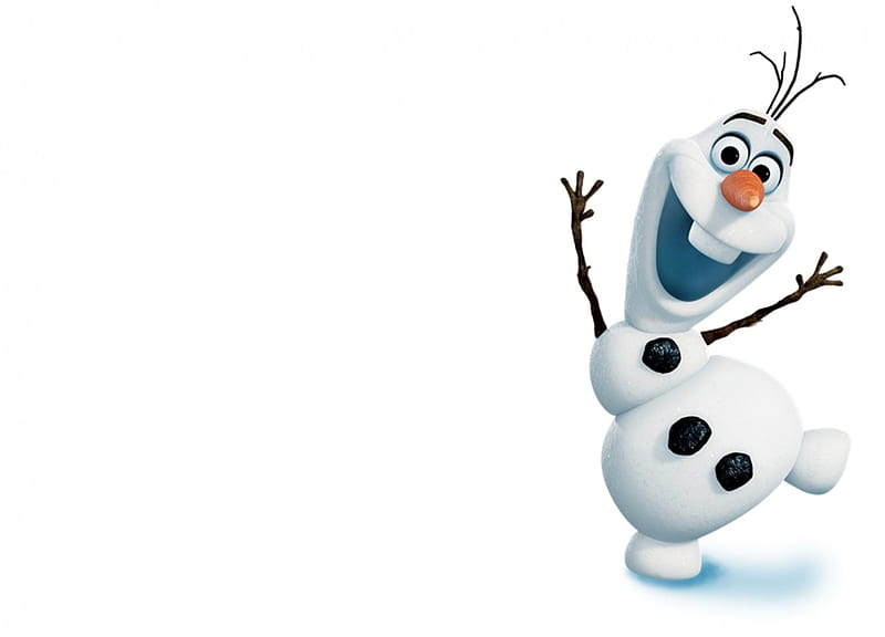 Frozen (2013), movie, snowman, happy, cute, olaf, fantasy, funny, white,  frozen, HD wallpaper | Peakpx