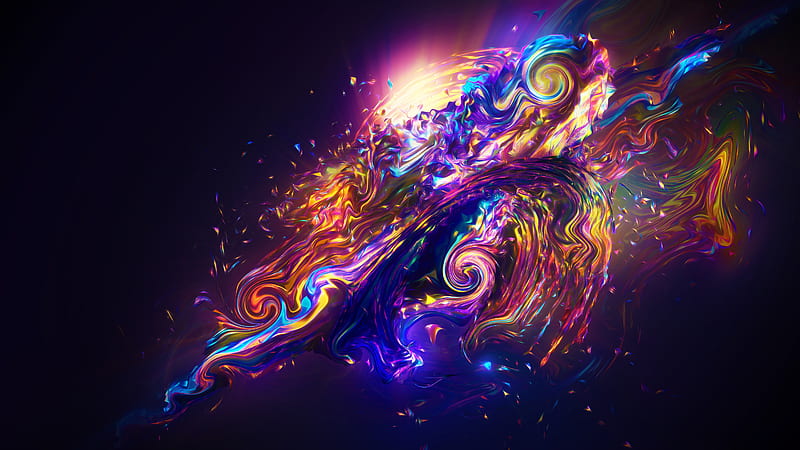 Multicolor Abstract Abstract, HD wallpaper