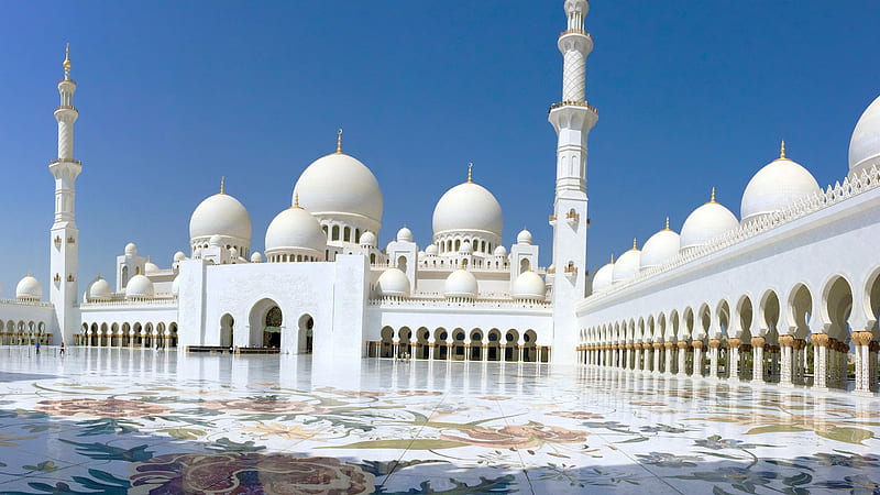 Sheikh Zayed Grand Mosque, architecture, modern, United Arab Emirates, wealth, Persian Gulf, Abu Dhabi, megacenter, HD wallpaper