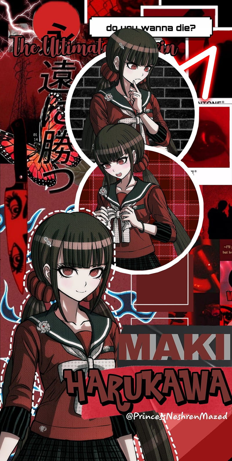Maki Harukawa, danganronpa, harumaki, killing harmony, v3, HD phone wallpaper