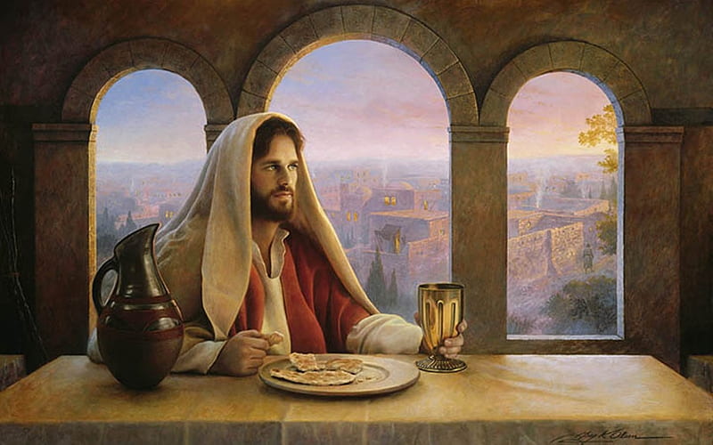 In Remembrance of Me, bread, Christ, supper, Jesus, HD wallpaper