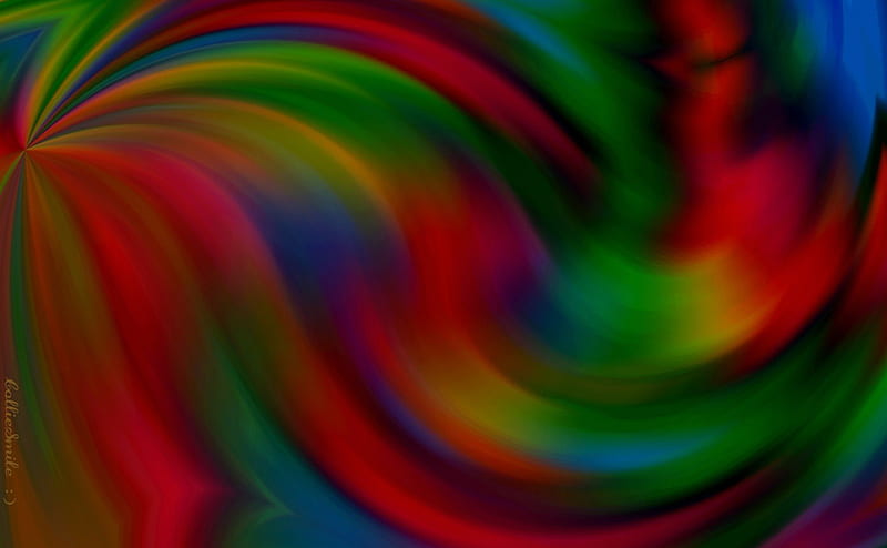 Beautifully Blurry II, red, b1urred, green, multicolored, golden, blurring, blue, wave, HD wallpaper