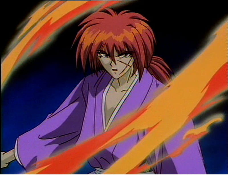 Rurouni Kenshin, fire, battosai, anime, HD wallpaper | Peakpx