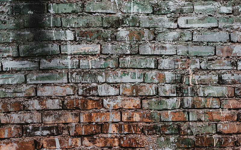 old brick wall, grunge brick background, brick wall texture, grunge backgrounds, brickwork texture, HD wallpaper