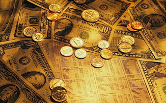 Money, dollar, coin, gold, money, gold, coin, dollar, HD wallpaper | Peakpx