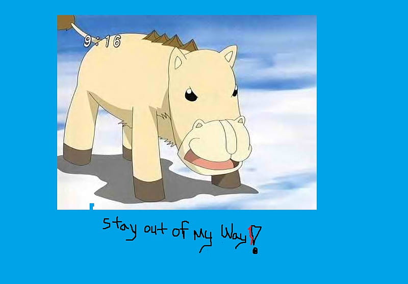 Stay out of my way...or else.....!, ponygon, mamodo, wall, horse, HD wallpaper