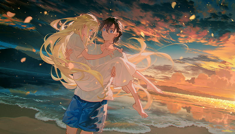 Shinpei Ajiro & Ushio Kofune Love Digital, HD wallpaper