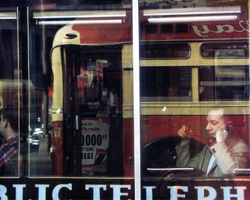 Saul Leiter - Phone Call 1957, 1950s, urban life, new york, america, HD wallpaper