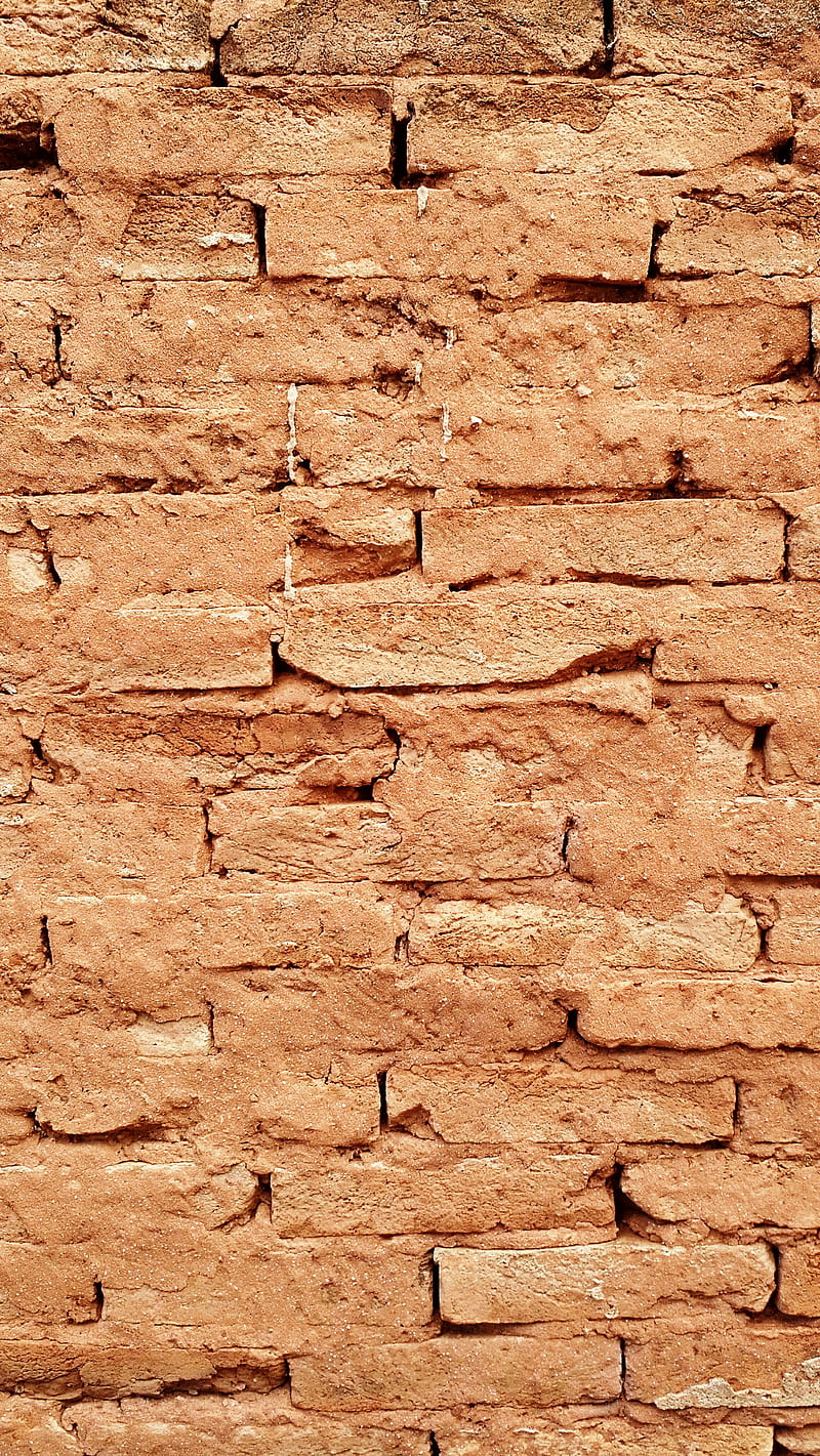 Vintage brick wall, barro, mud, mud-brick, parede, tijolo, HD phone wallpaper