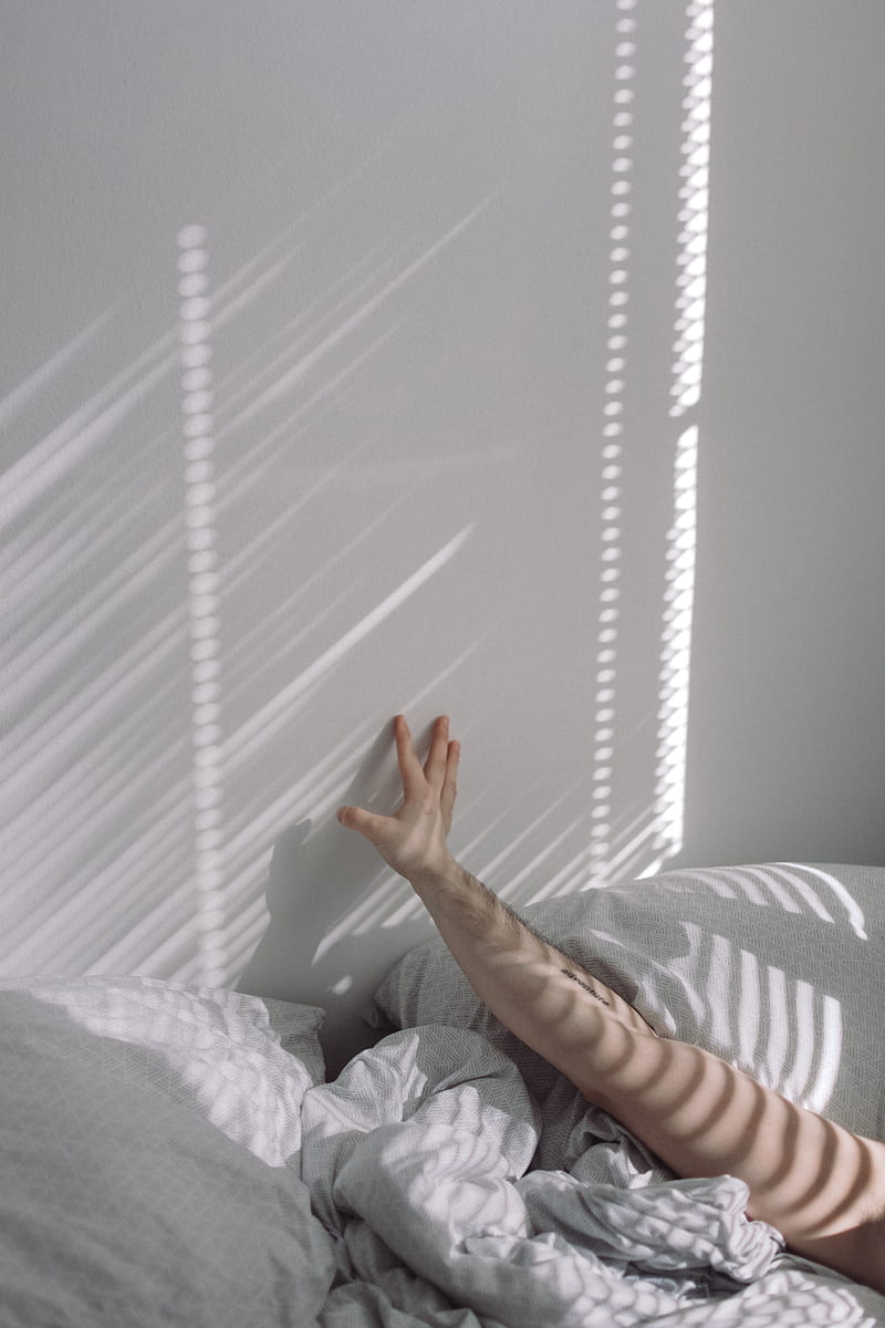 hand, bed, morning, white, HD phone wallpaper
