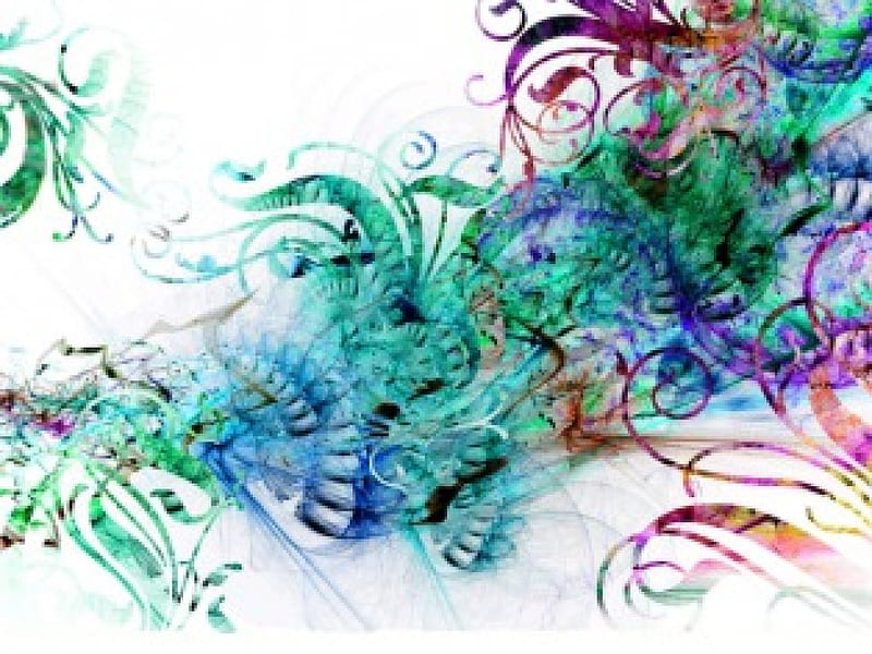 Colorful Swirls, colors, ribonns, swirls, HD wallpaper Colorful Swirls, colors, ribonns, swirls, HD wallpaper