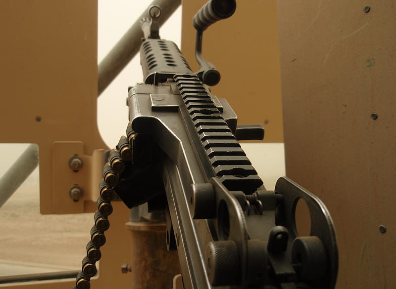 M249, weapon, HD wallpaper