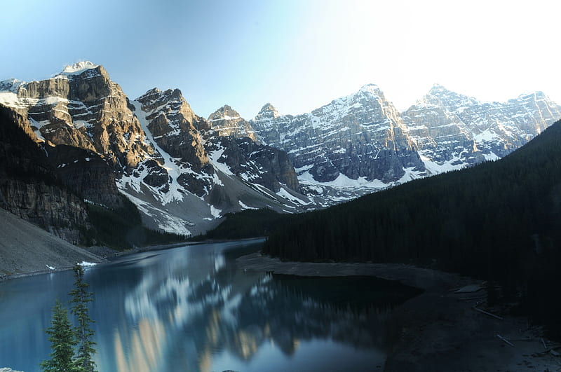 Moraine Lake Canada Reflections , canada, world, lake, reflections, HD wallpaper