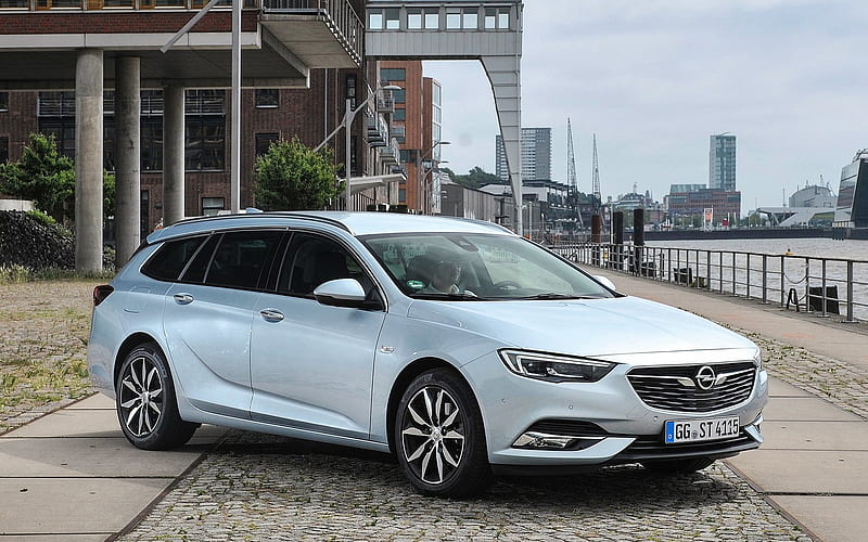 Opel Insignia, Sports Tourer, 2018, Wagon, white Insignia, German cars, Opel, HD wallpaper