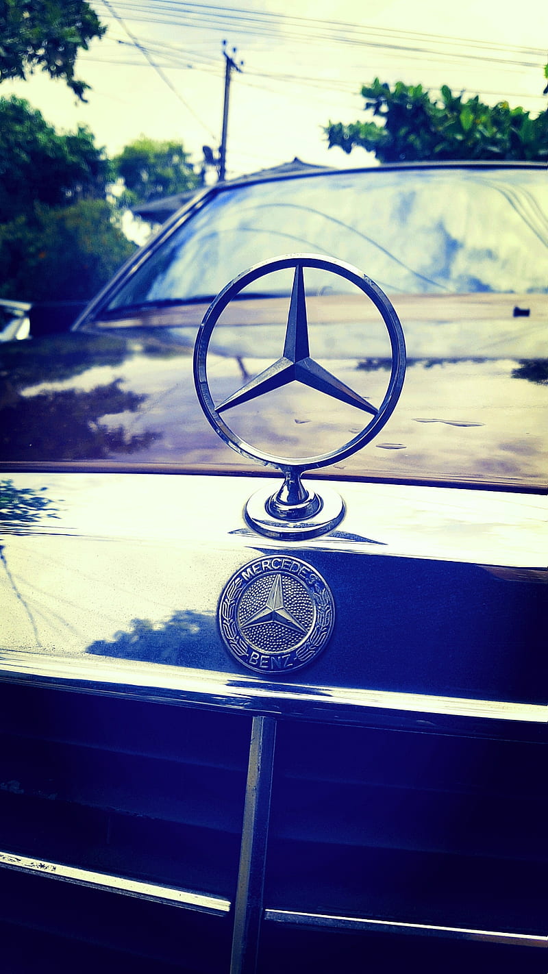 Benz Logo, car, entertainment, lifestyle, graphy, travel, HD phone wallpaper