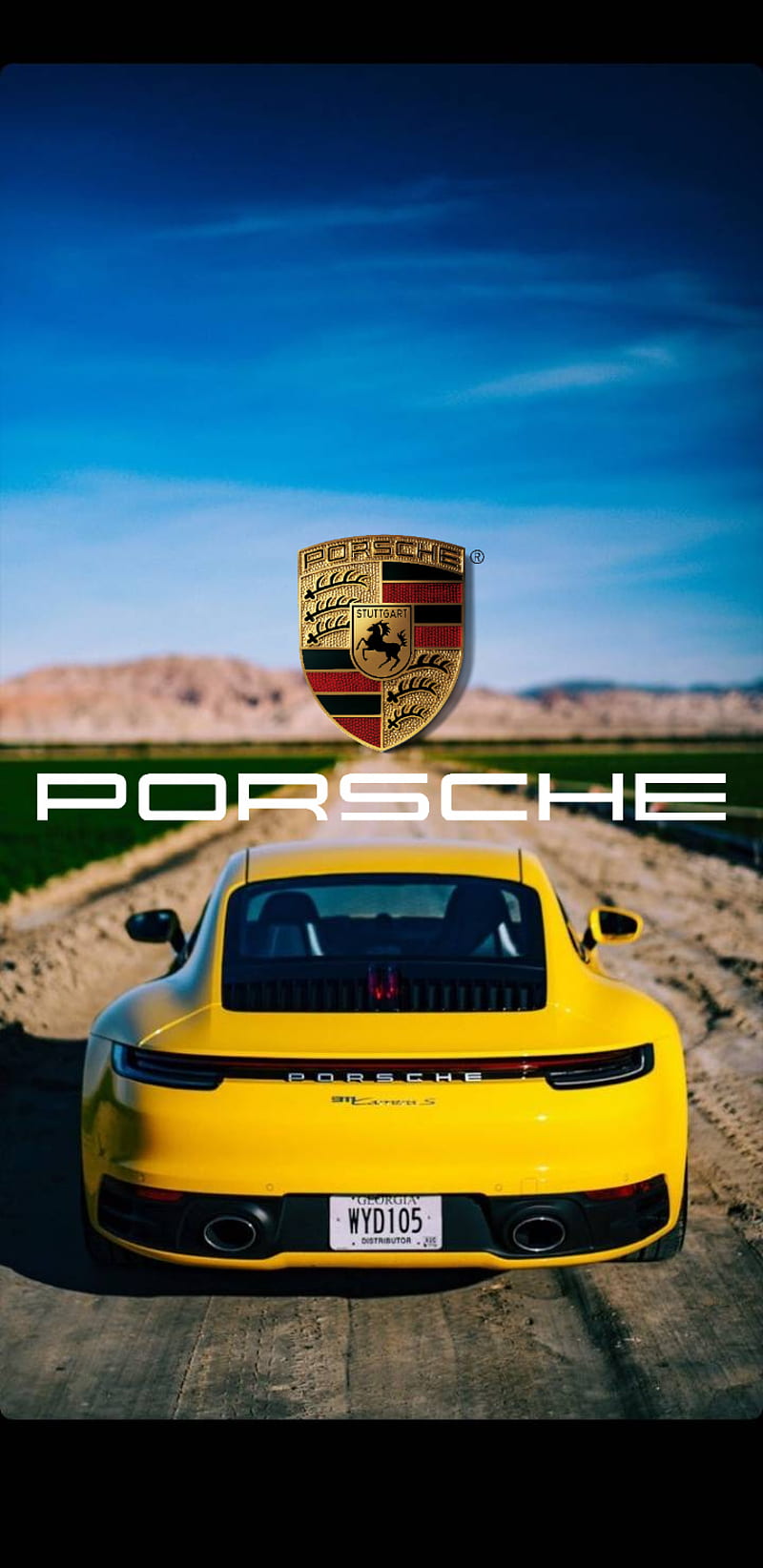 Porsche 911, 911, best cars, carrera, carros, porsche, porsche carrera, speed, yellow, HD phone wallpaper