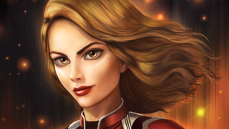Captain Marvel New Art, captain-marvel, artwork, artwork, digital-art, HD wallpaper