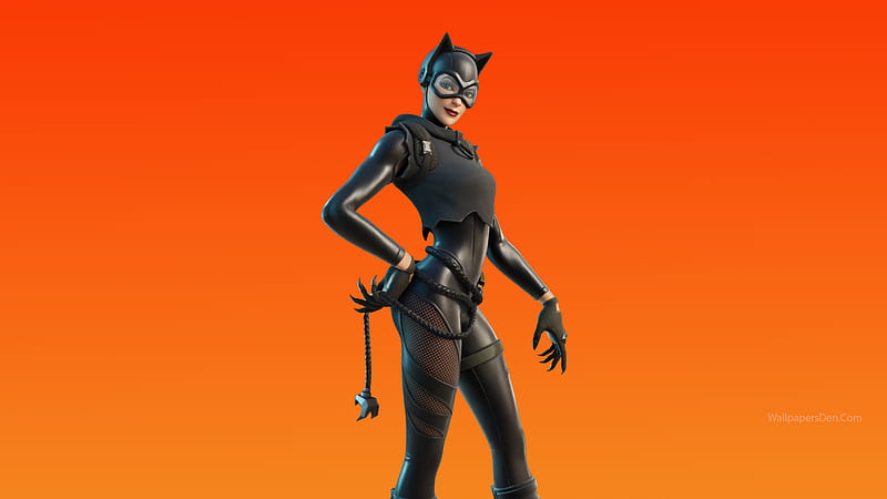 Catwoman Zero Fortnite, HD wallpaper