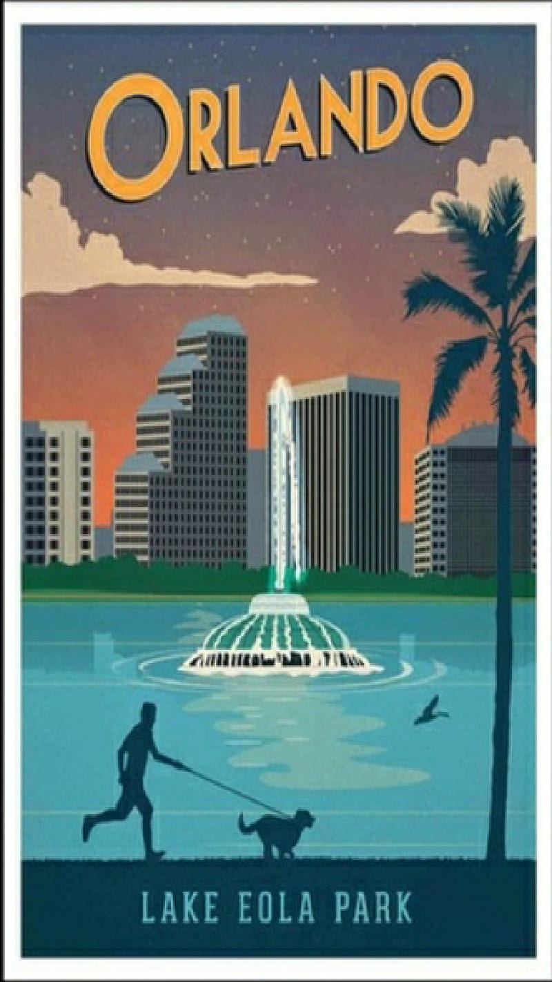 Vintage Orlando, brochure, destination, tourist, travel, vacation, HD phone wallpaper