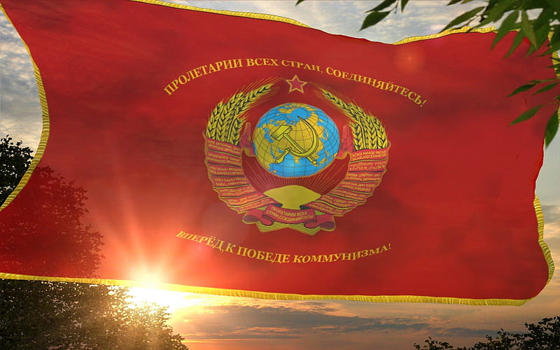 Soviet parade banner - Советское знамя парад, Soviet Union, Russia, Red Army, SSSR, HD wallpaper