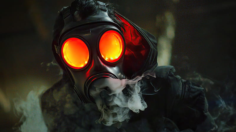 cool gas mask art