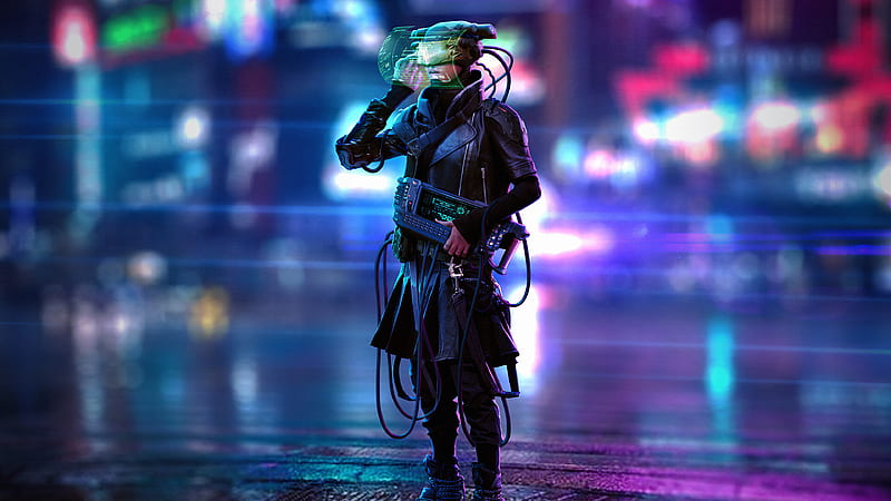 Retrunner Cyberpunk Scifi , cyberpunk, scifi, artist, artwork, digital-art, artstation, HD wallpaper
