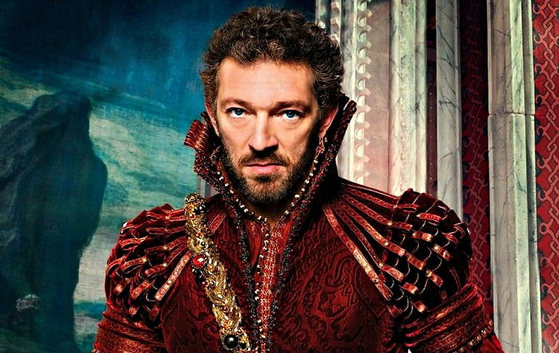 Vincent Cassel as the Prince, Beauty and the Beast, red, Vincent Cassel, movie, man, La Belle et la Bete, fantasy, green, the Prince, actor, blue, HD wallpaper