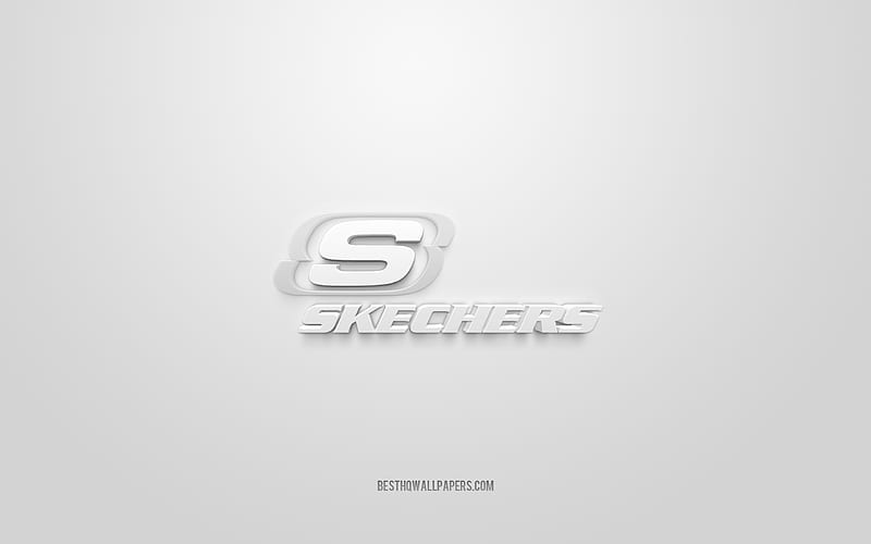 Skechers logo, white background, Skechers 3d logo, 3d art, Skechers, brands  logo, HD wallpaper | Peakpx