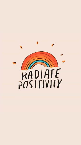 Radiate positivity, aesthetic, aesthetic rainbow, christian, cute christian, inspiration, luvujesus, positive, rainbow, sun, HD phone wallpaper