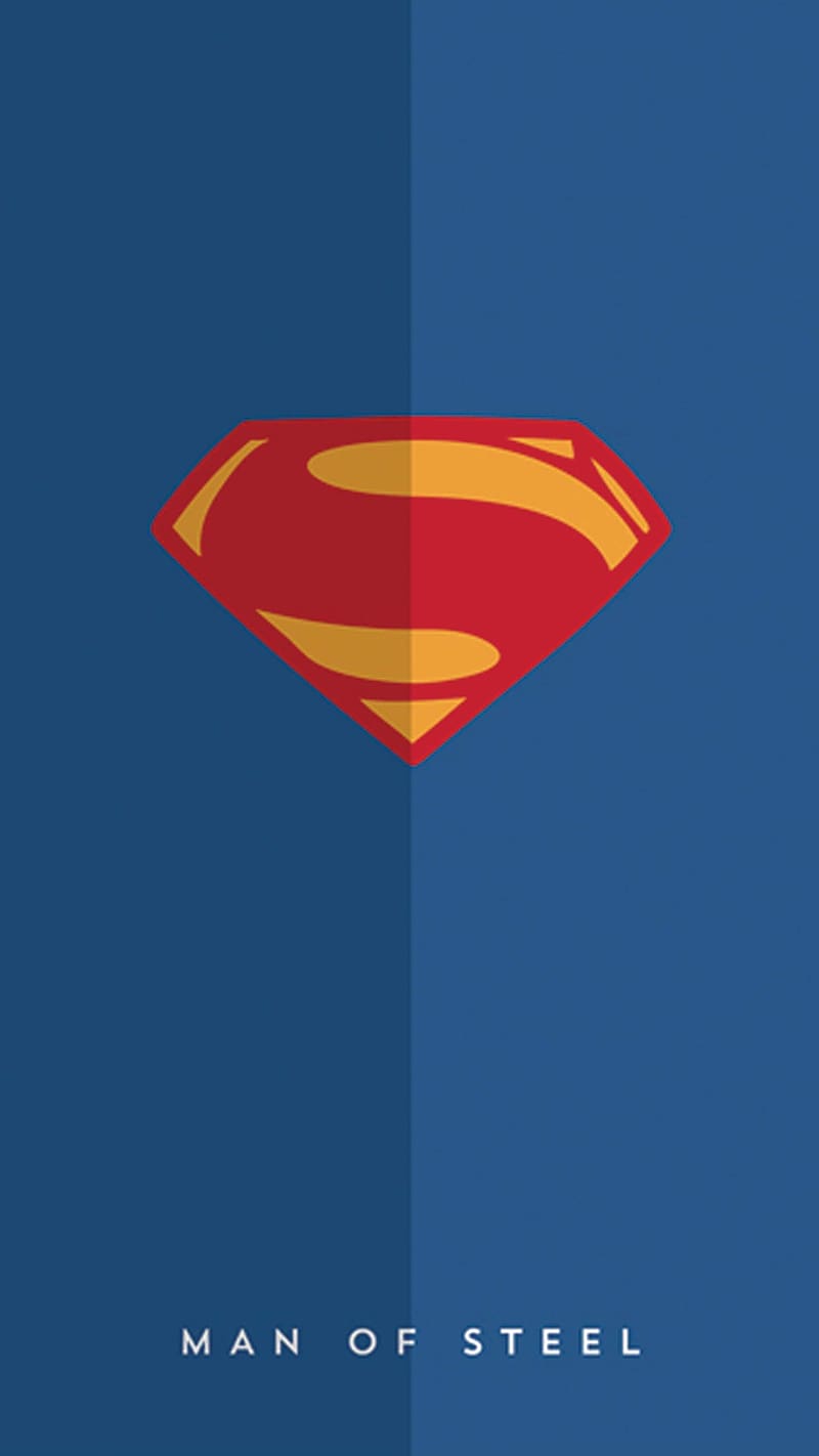 Iphone Lock Screen, Superman Logo, man of steel, HD phone wallpaper
