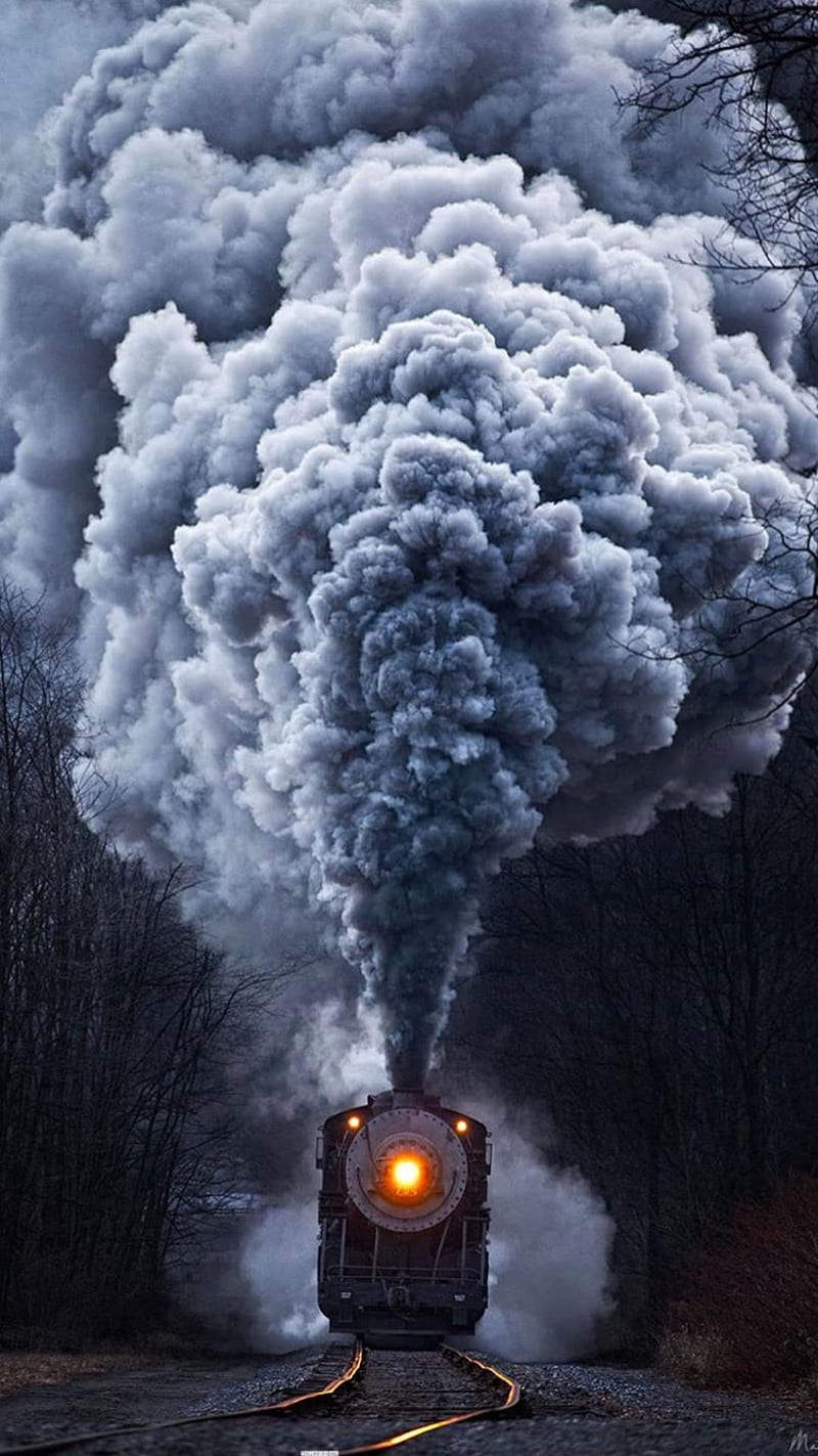 Tren, edge, locomotive, nature, note, plus, stoche, theme, train, trains, white, HD phone wallpaper