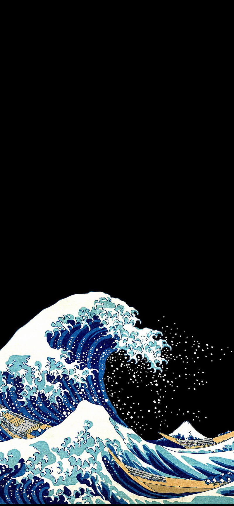 Ocean Wave, art, japanese, rated pg, simple, themes, HD phone wallpaper |  Peakpx