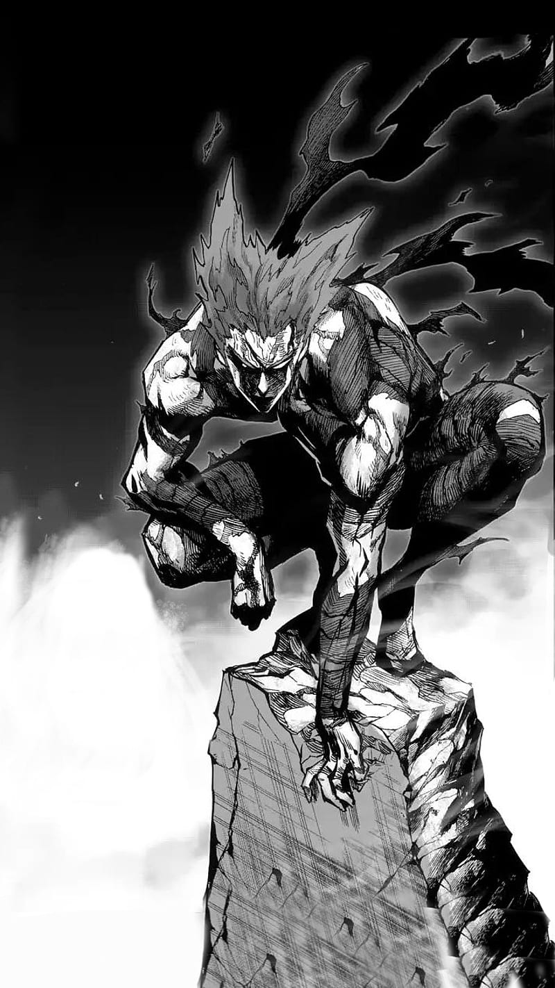 Garou, one punch man, art, manga, anime, monster, HD phone